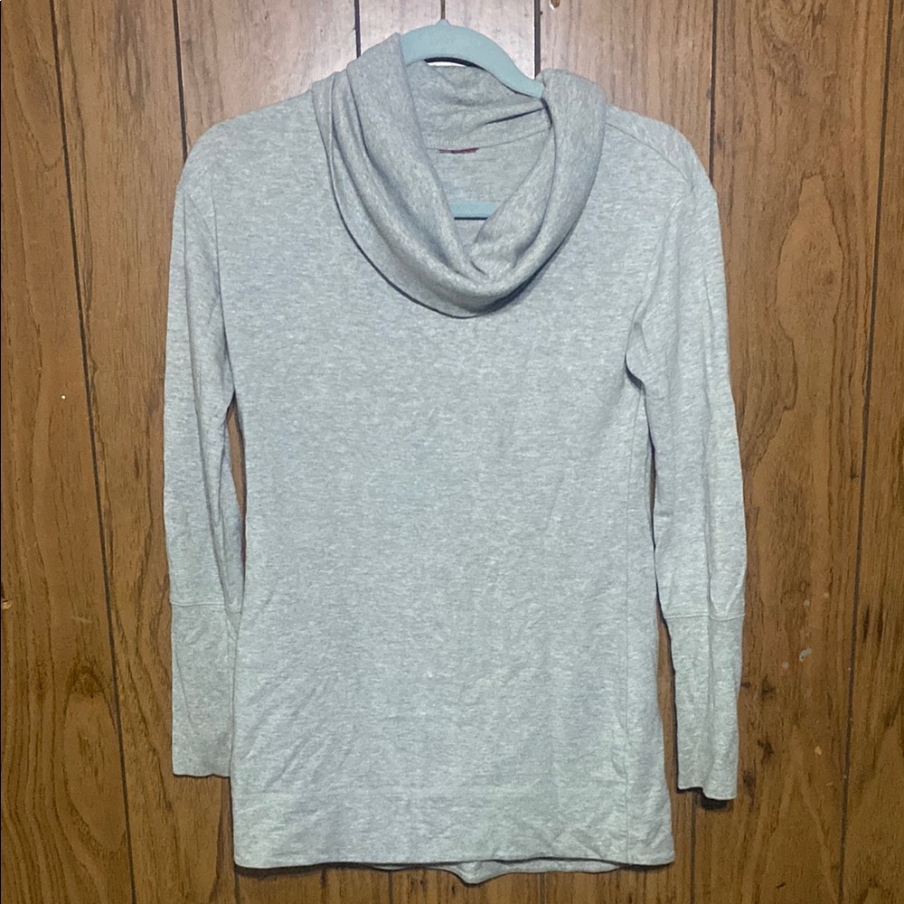 Merona Gray Cowl Neck Sweater with Long Sleeves